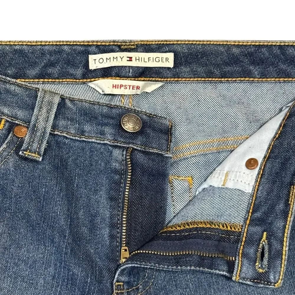 Tommy Hilfiger Hipster Cropped Rolled Cuff Jeans 8